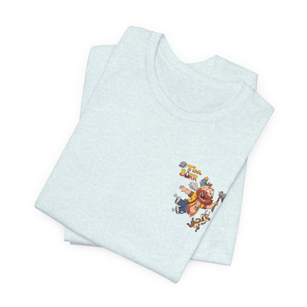 Tim Burr Graphic Tee – Lumberjack Cartoon T‑Shirt