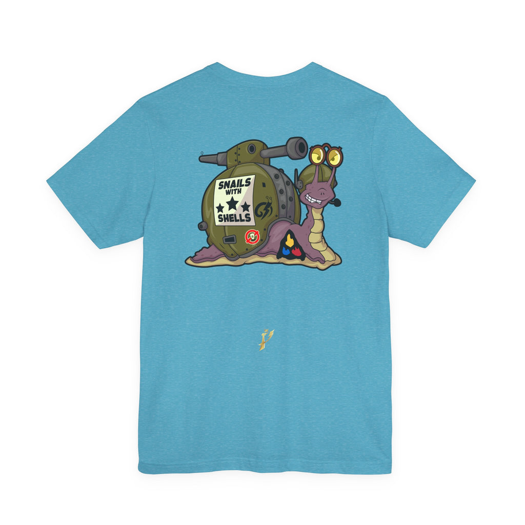 Snails With Shells Tank T-Shirt — Cute Military Snail Graphic Tee