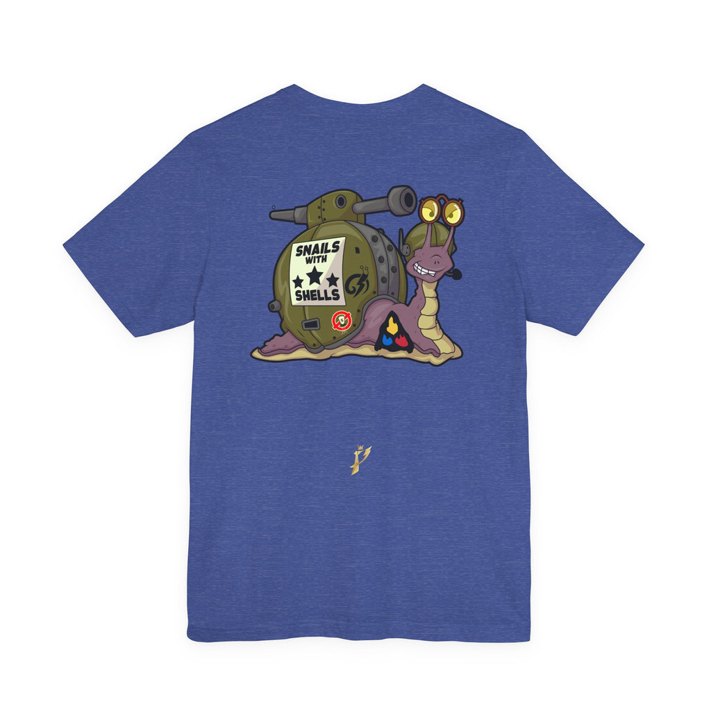 Snails With Shells Tank T-Shirt — Cute Military Snail Graphic Tee