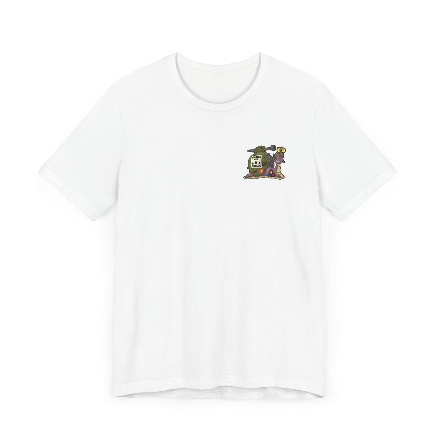 Soldier Snail w/ Logo on Front Unisex Jersey Short Sleeve Tee