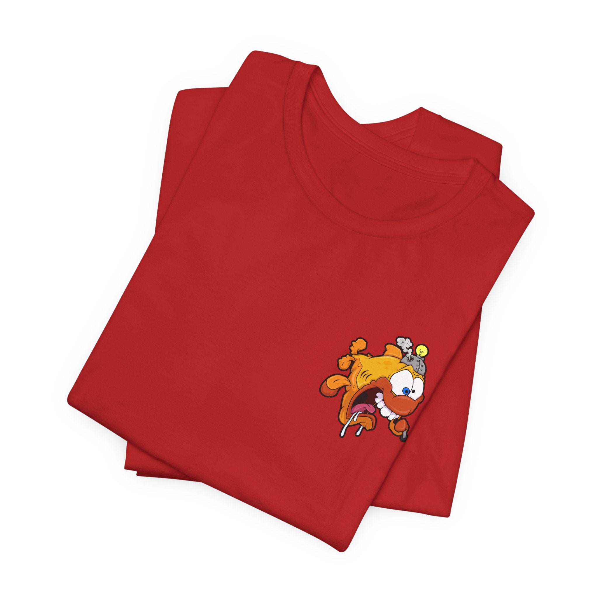 Jellyfish Attack Graphic Tee — Fun Cartoon Surfing Fish Shirt