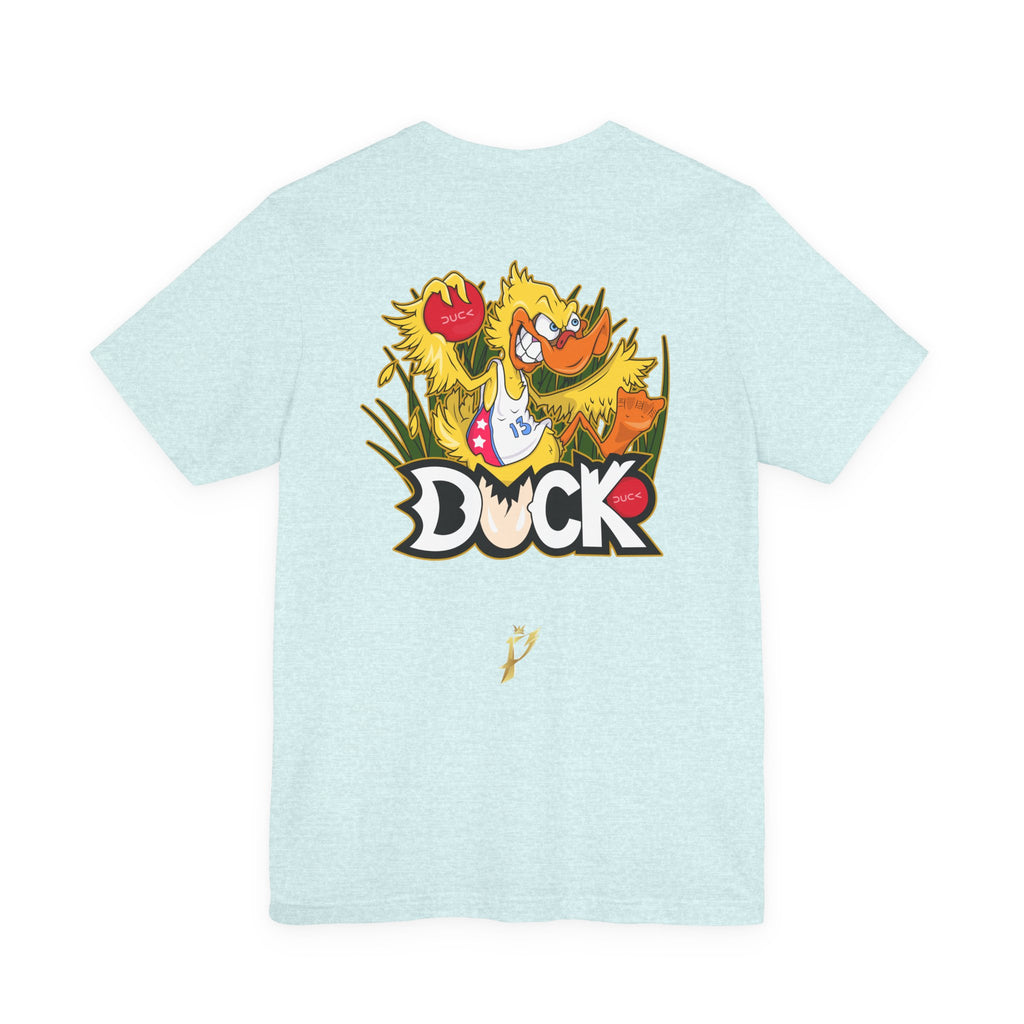 Duck Graphic Tee — Playful Retro Duck Cartoon Short Sleeve Shirt