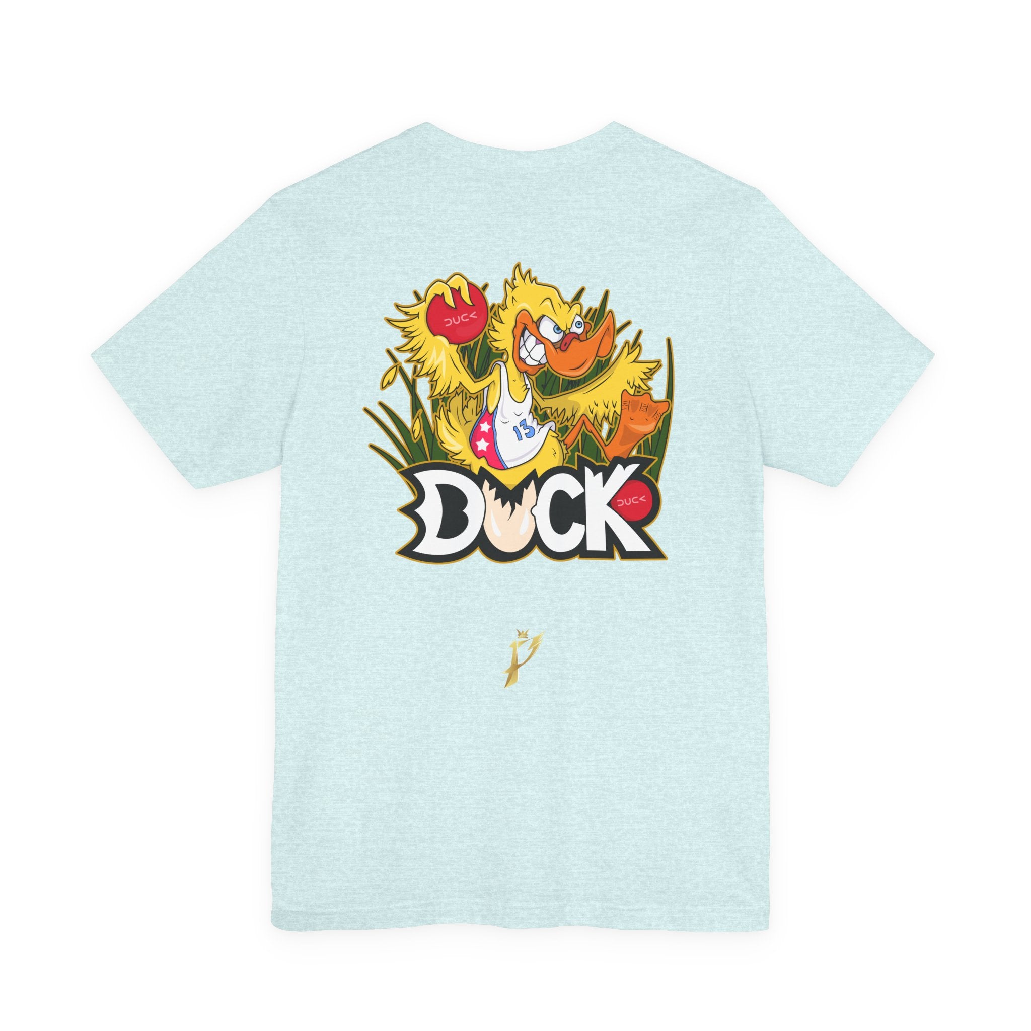 Duck Graphic Tee — Playful Retro Duck Cartoon Short Sleeve Shirt
