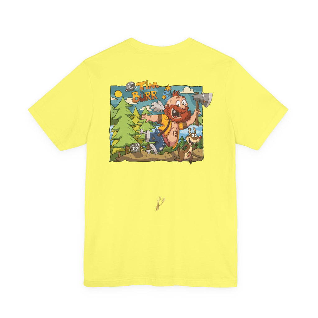 Tim Burr Graphic Tee – Lumberjack Cartoon T‑Shirt