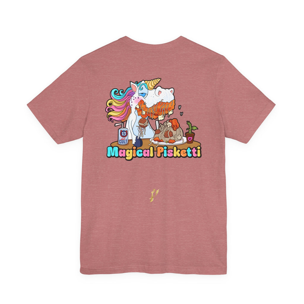 Unicorn Pasta Tee — "Magical Pisketti" Graphic T-Shirt