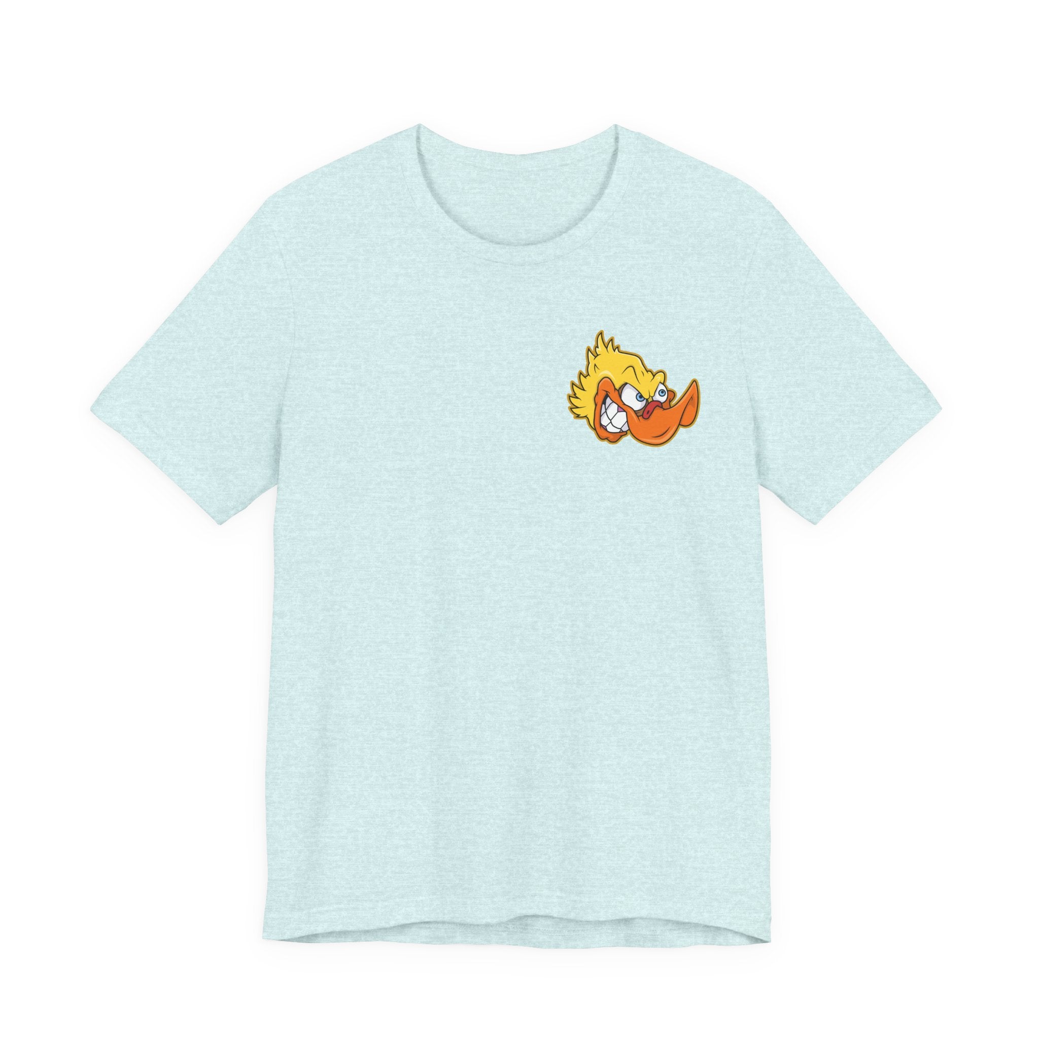 Duck Graphic Tee — Playful Retro Duck Cartoon Short Sleeve Shirt