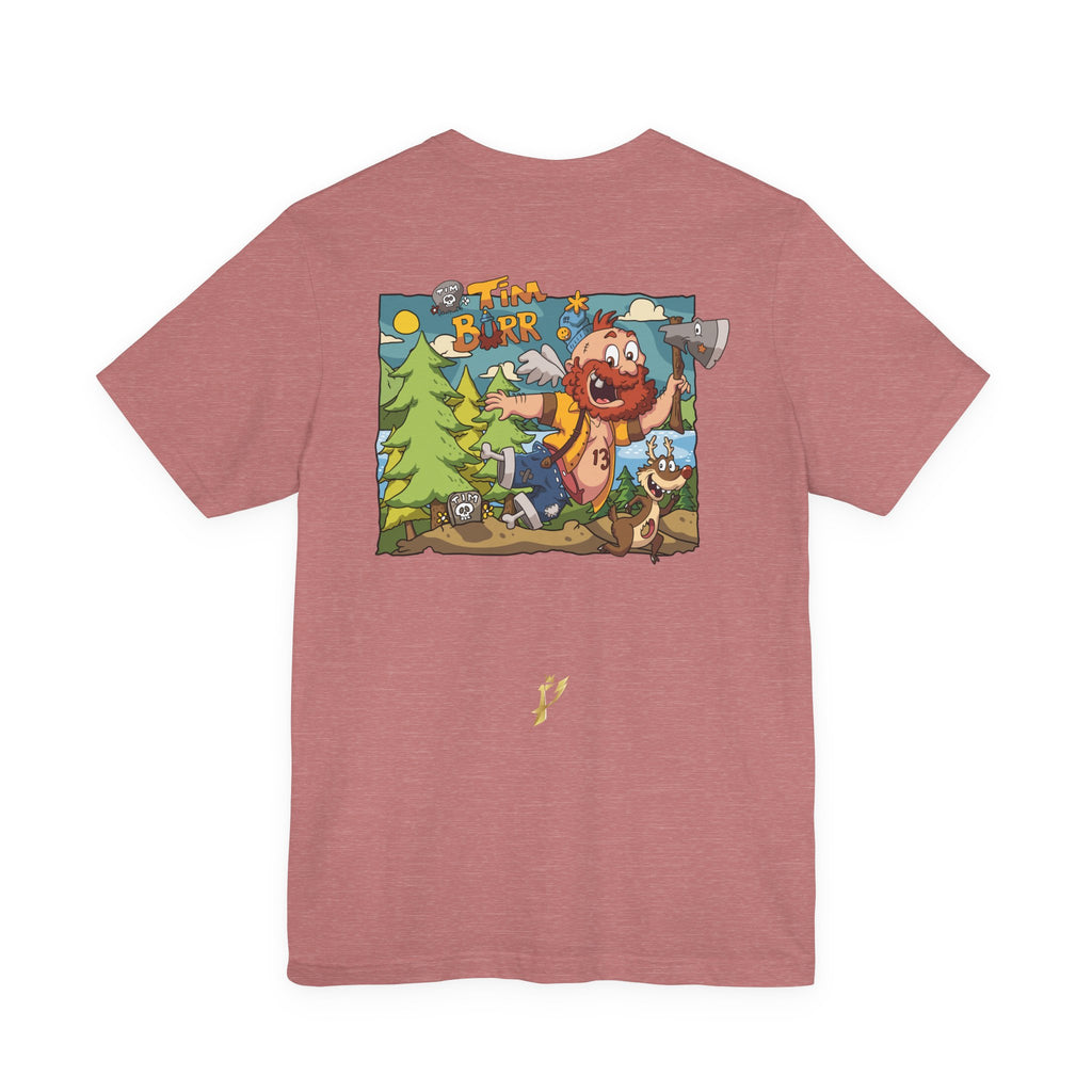 Tim Burr Graphic Tee – Lumberjack Cartoon T‑Shirt
