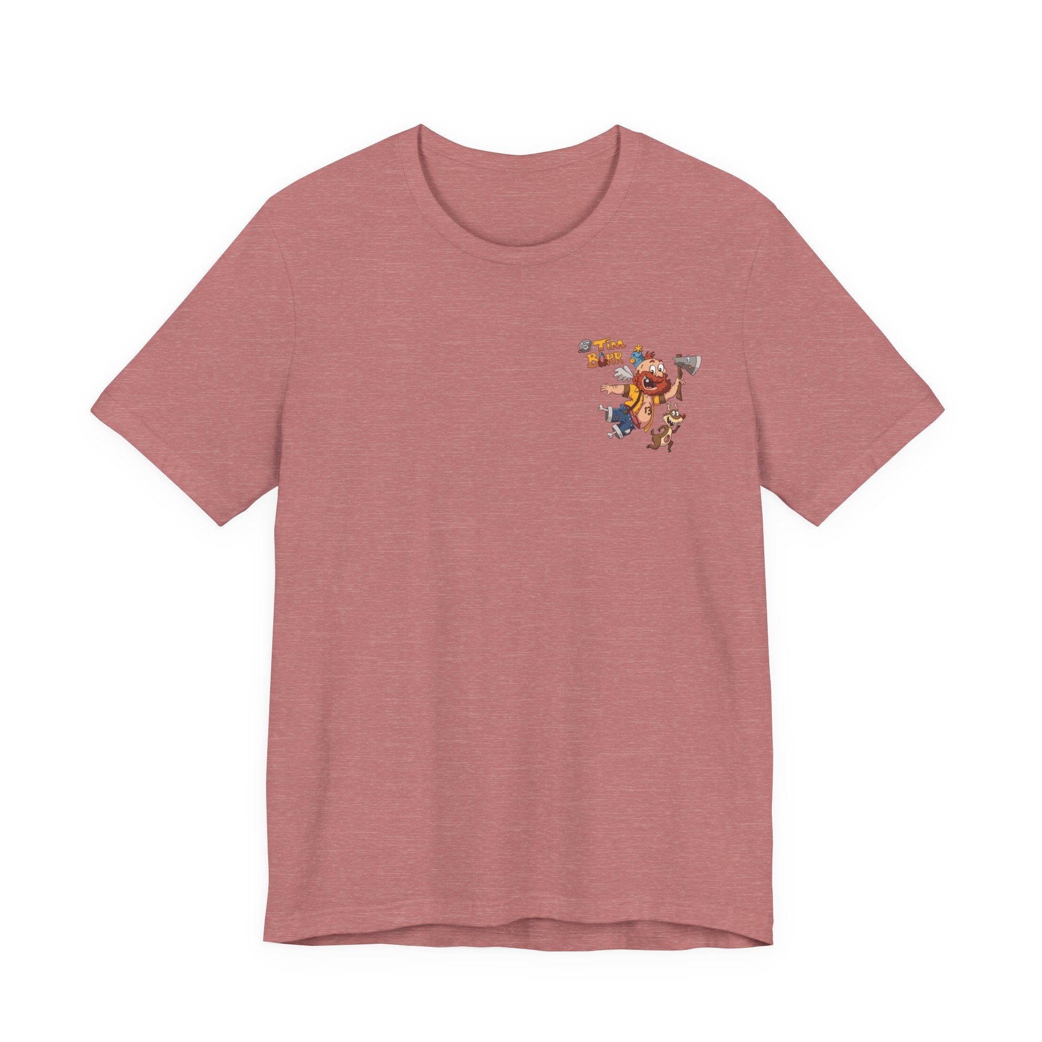 Tim Burr Graphic Tee – Lumberjack Cartoon T‑Shirt