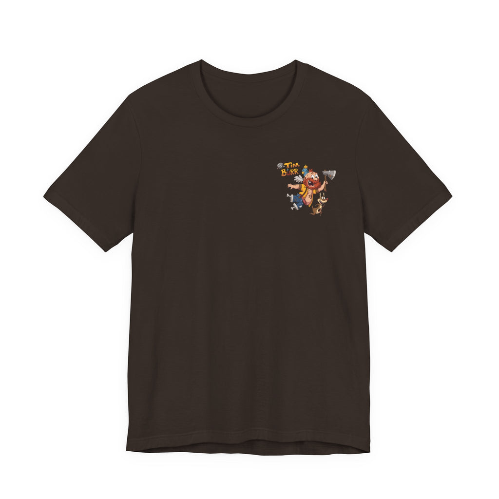 Tim Burr Graphic Tee – Lumberjack Cartoon T‑Shirt