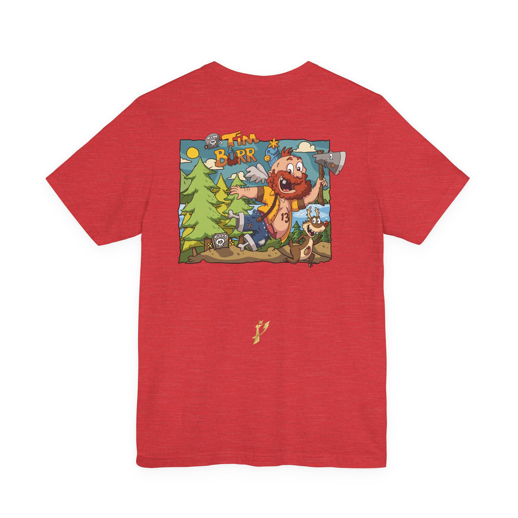 Tim Burr Graphic Tee – Lumberjack Cartoon T‑Shirt