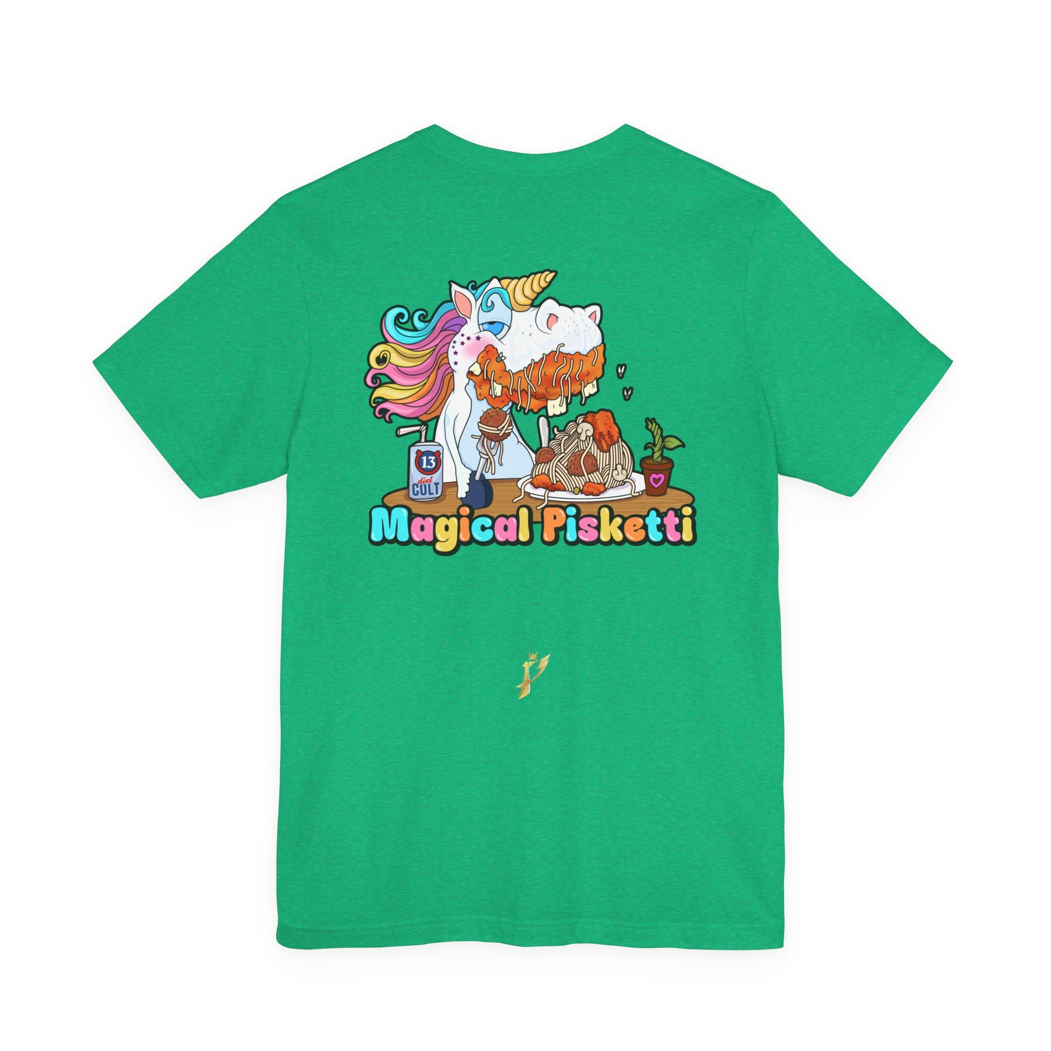 Unicorn Pasta Tee — "Magical Pisketti" Graphic T-Shirt