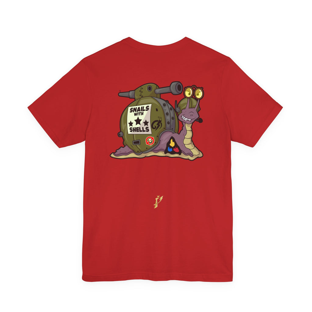 Snails With Shells Tank T-Shirt — Cute Military Snail Graphic Tee