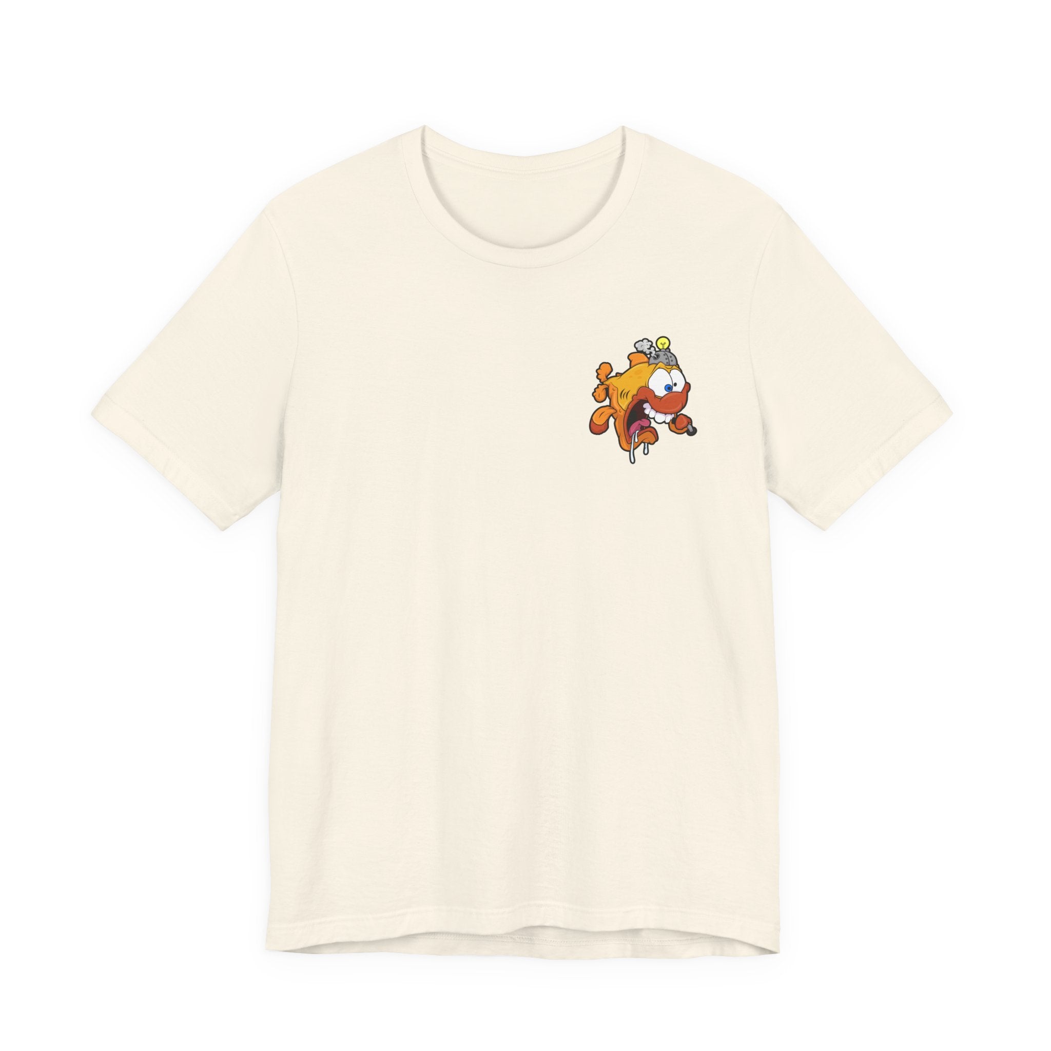 Jellyfish Attack Graphic Tee — Fun Cartoon Surfing Fish Shirt
