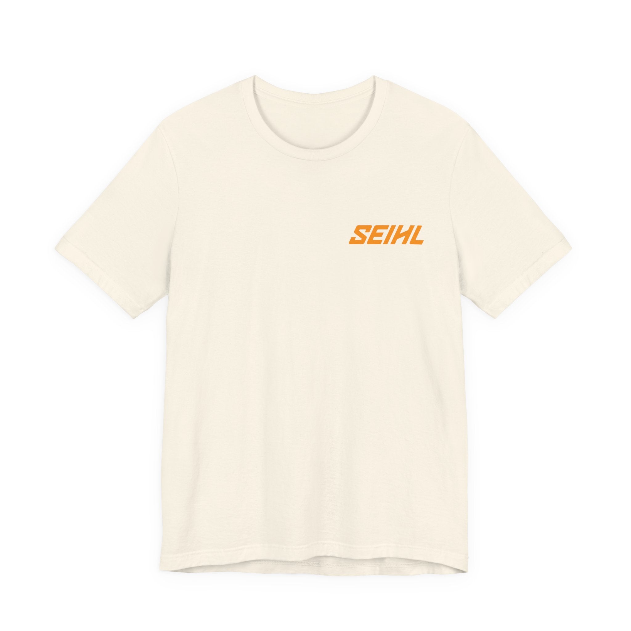 Chainsaw Seihl Cartoon Tee — 'SEIHL' Graphic Short Sleeve T-Shirt