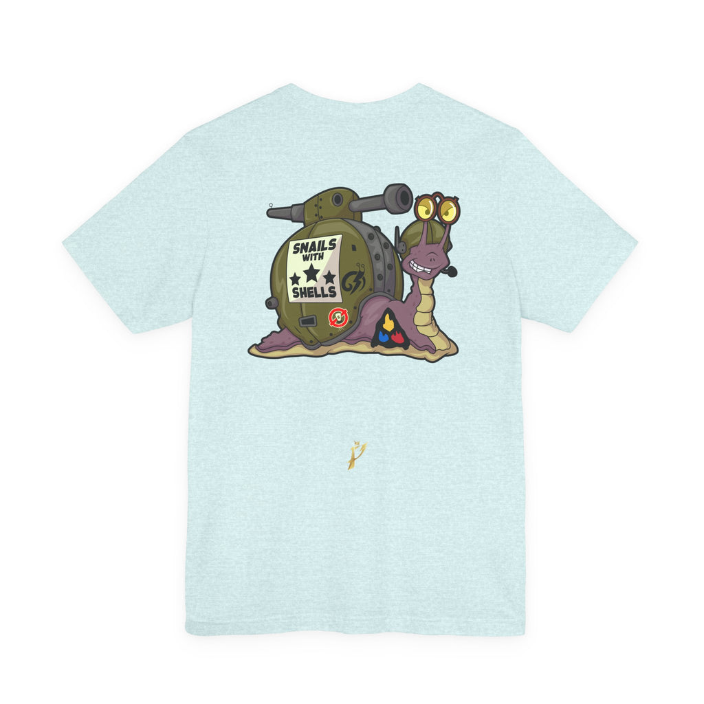 Snails With Shells Tank T-Shirt — Cute Military Snail Graphic Tee