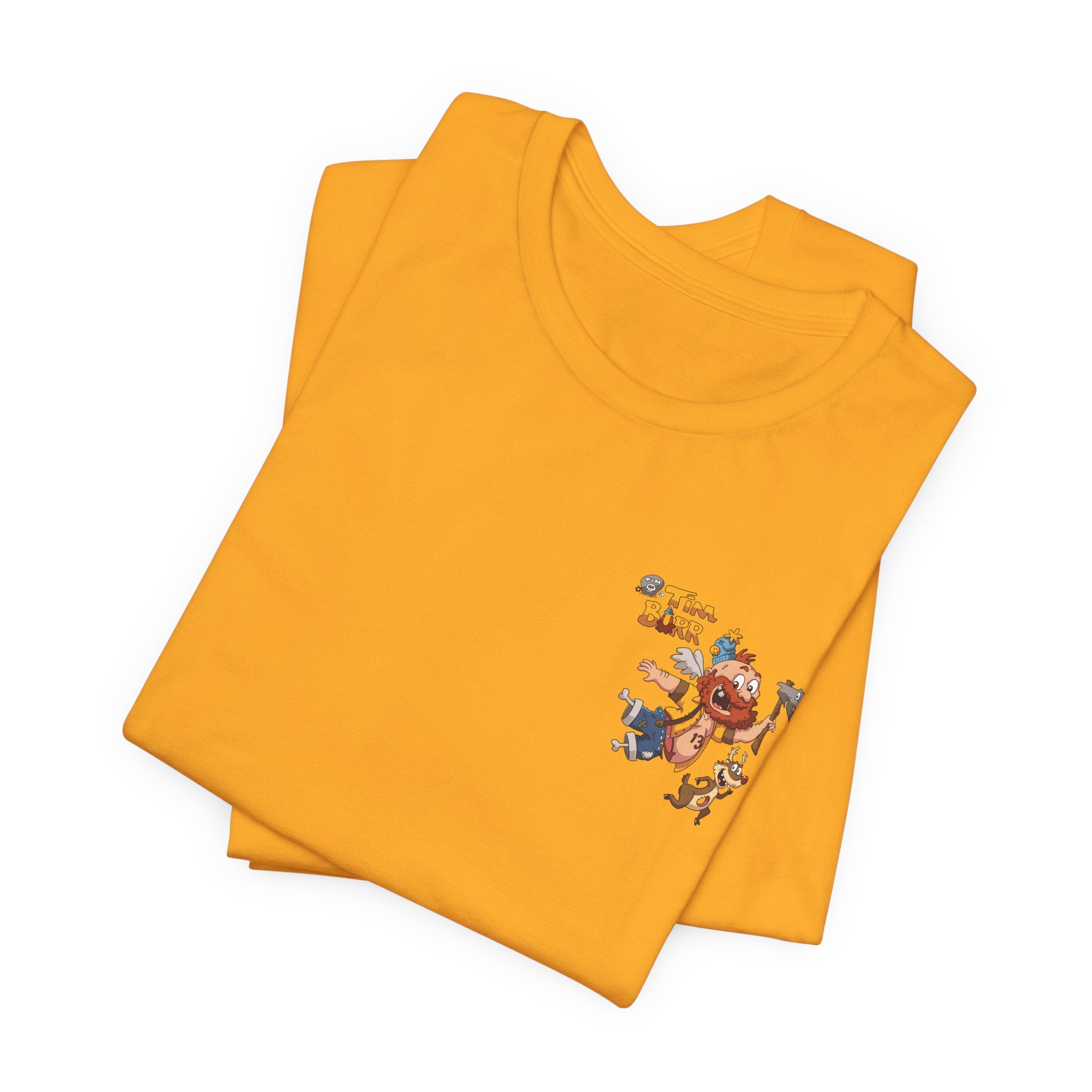 Tim Burr Graphic Tee – Lumberjack Cartoon T‑Shirt