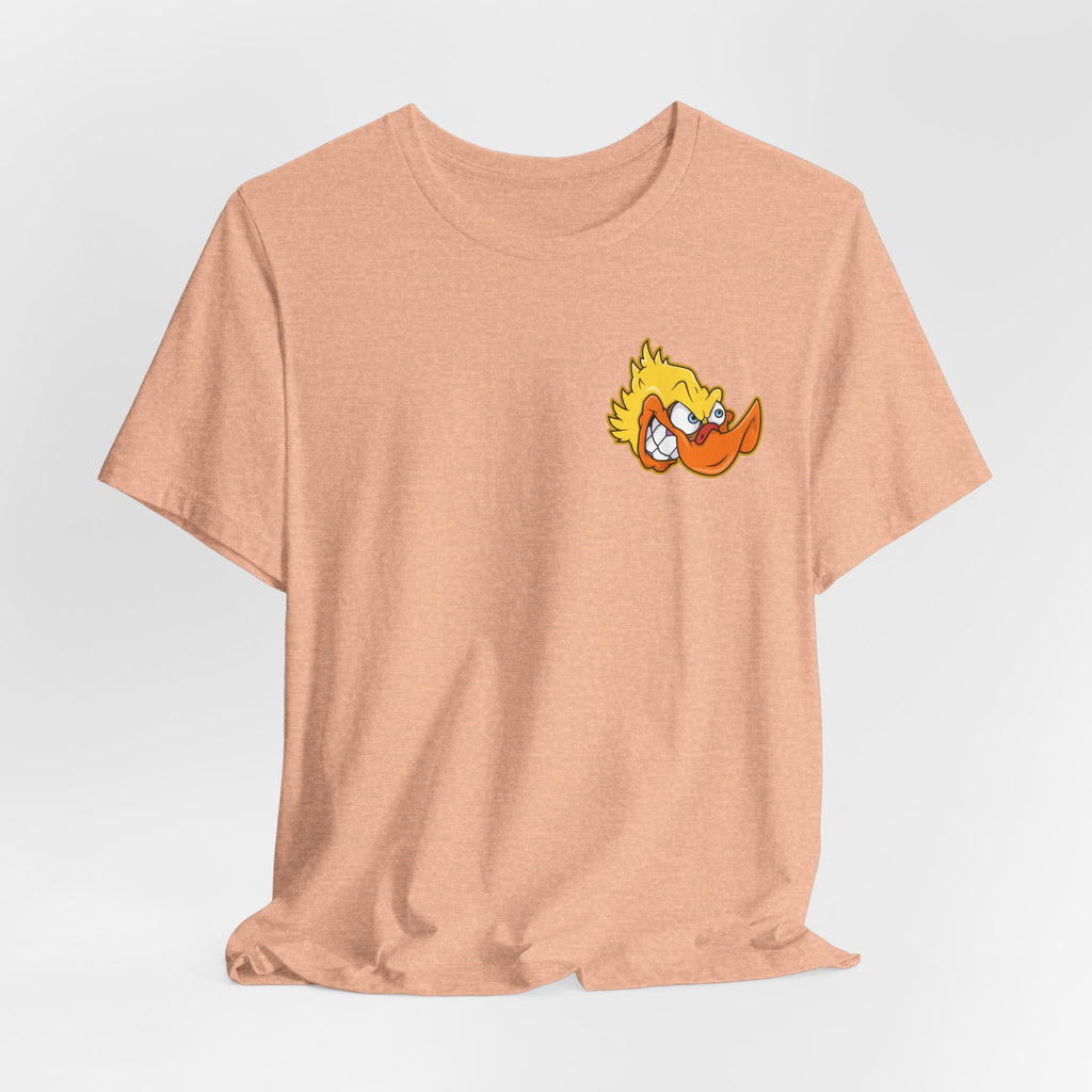 Duck Graphic Tee — Playful Retro Duck Cartoon Short Sleeve Shirt