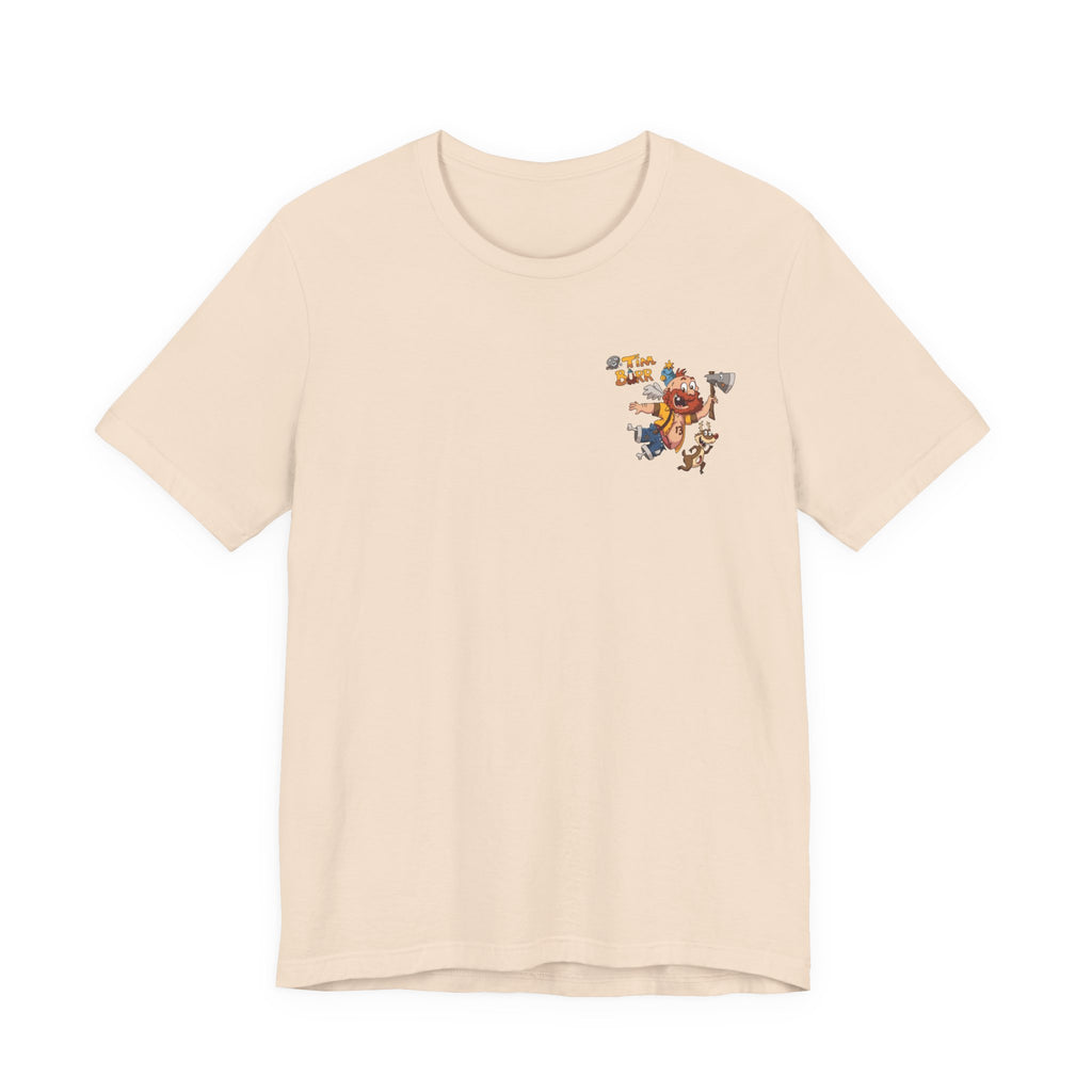 Tim Burr Graphic Tee – Lumberjack Cartoon T‑Shirt