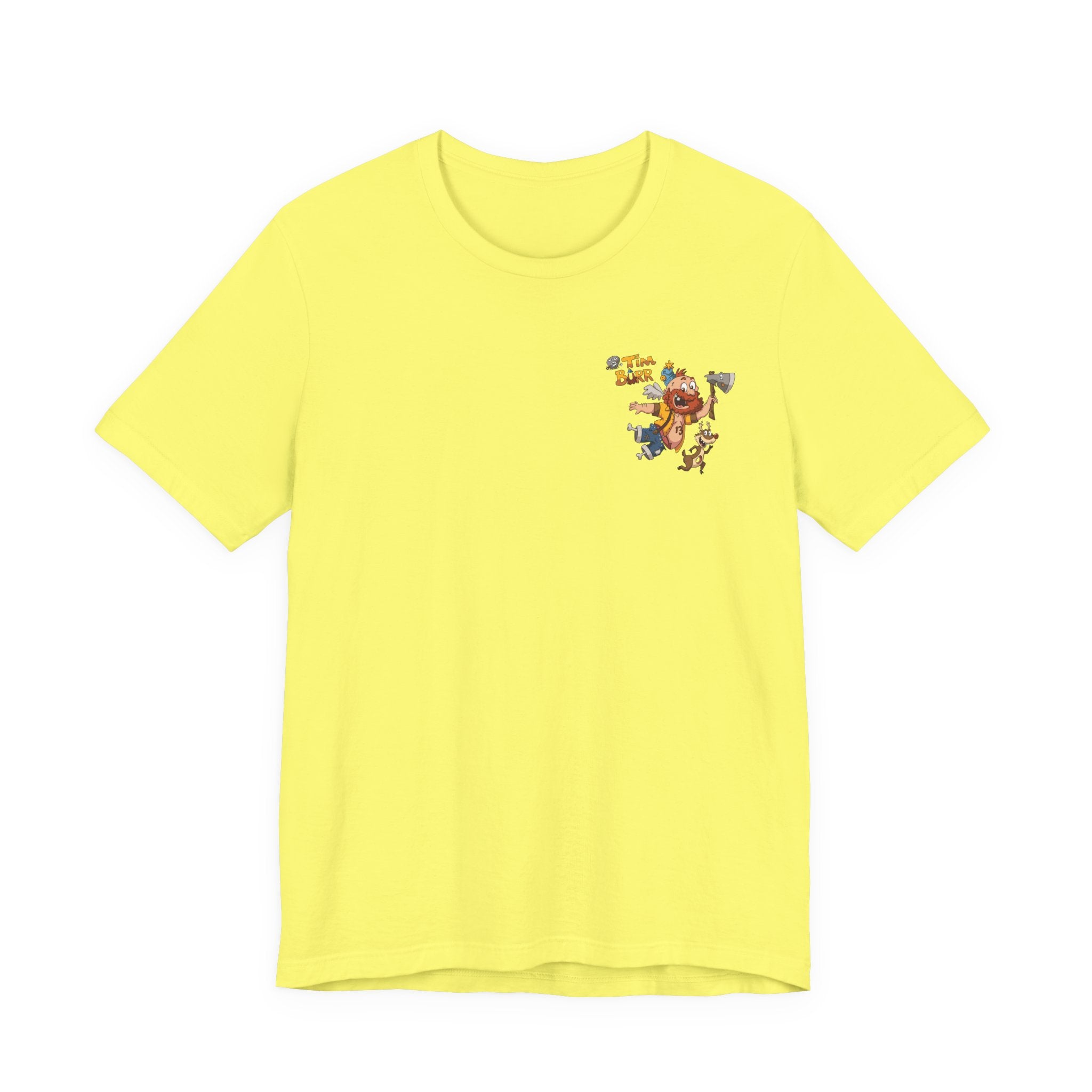 Tim Burr Graphic Tee – Lumberjack Cartoon T‑Shirt