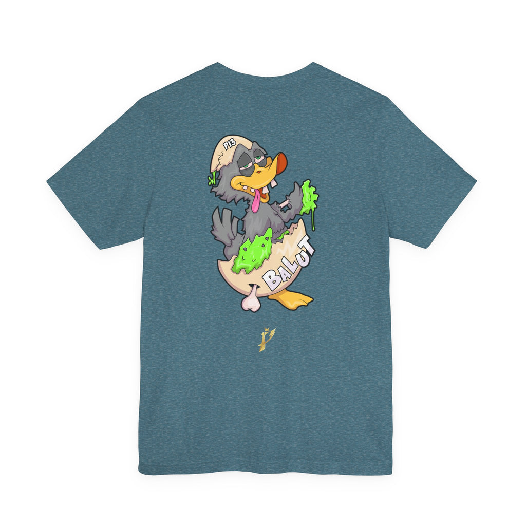Balut Duck Graphic Tee — Cute Cartoon Egg & Duck Design
