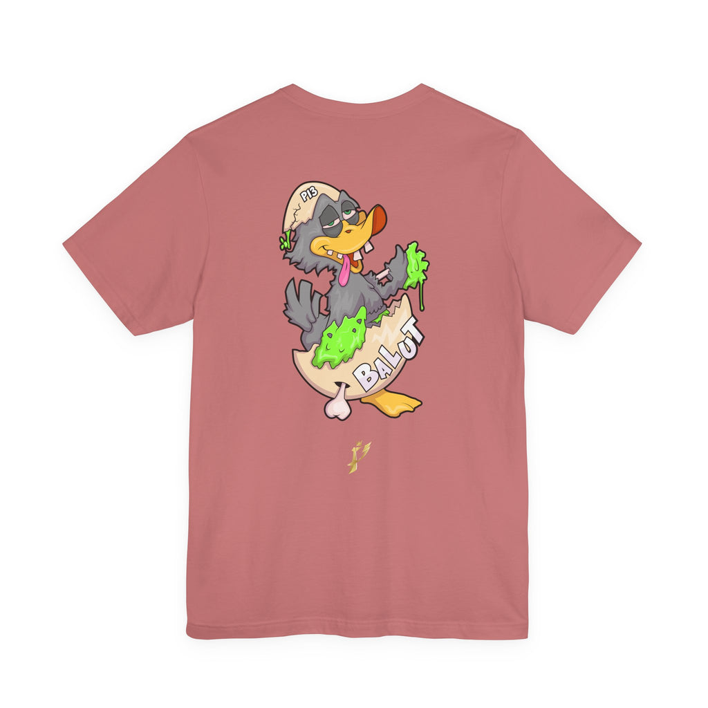 Balut Duck Graphic Tee — Cute Cartoon Egg & Duck Design