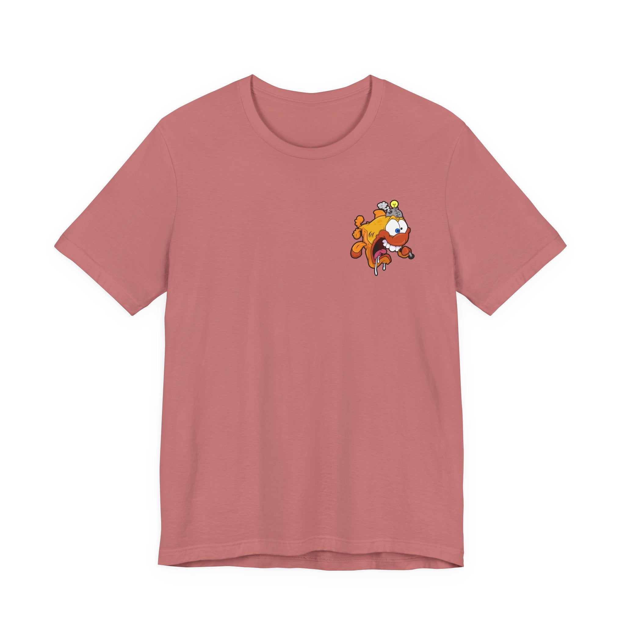 Jellyfish Attack Graphic Tee — Fun Cartoon Surfing Fish Shirt