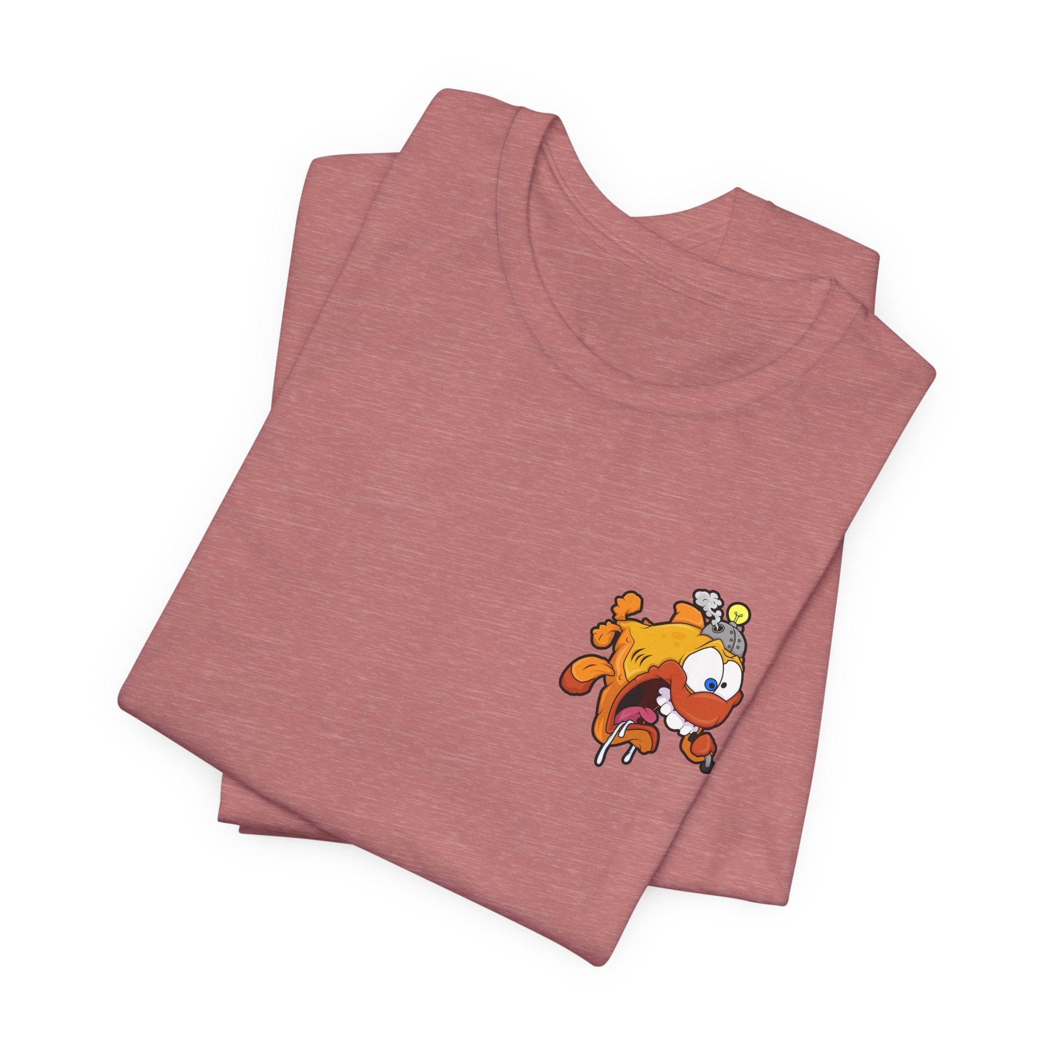 Jellyfish Attack Graphic Tee — Fun Cartoon Surfing Fish Shirt