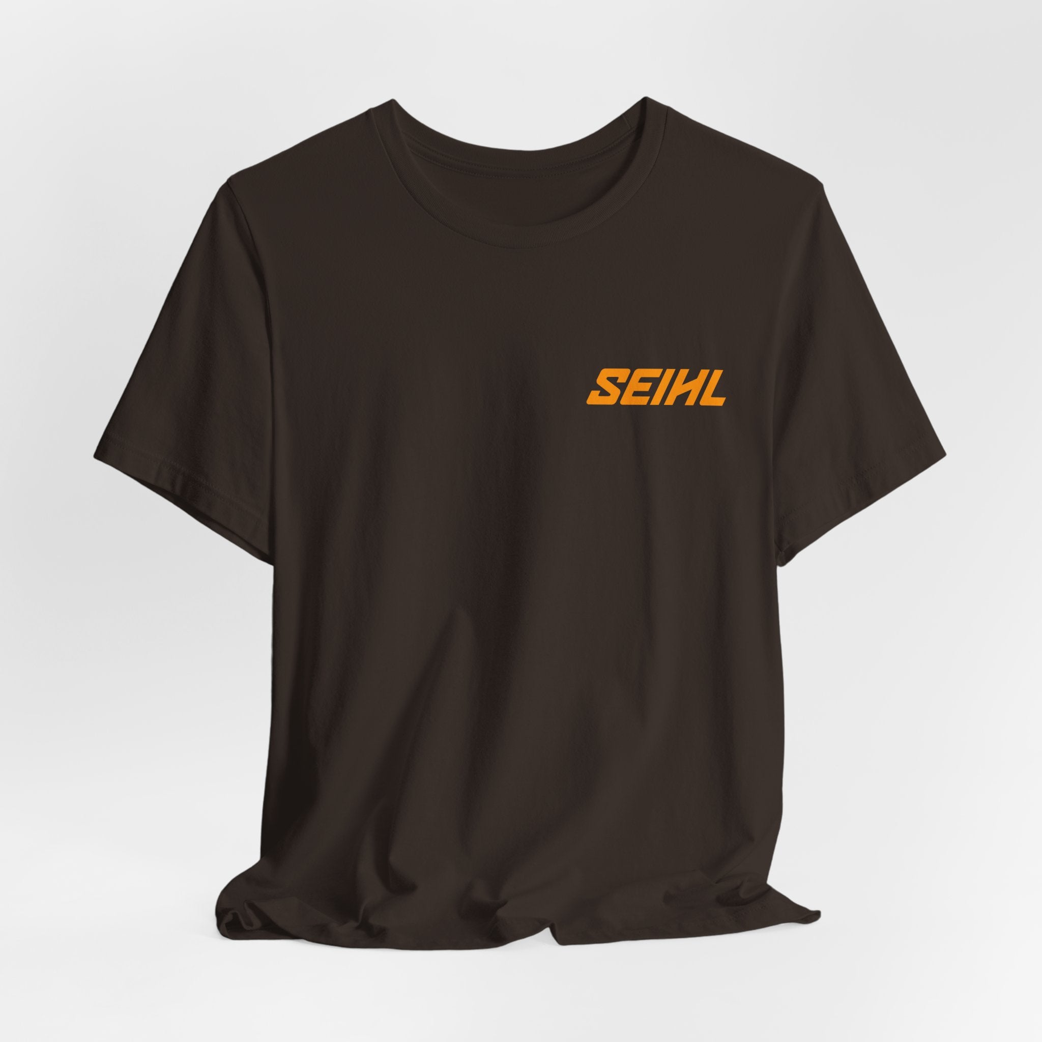 Chainsaw Seihl Cartoon Tee — 'SEIHL' Graphic Short Sleeve T-Shirt