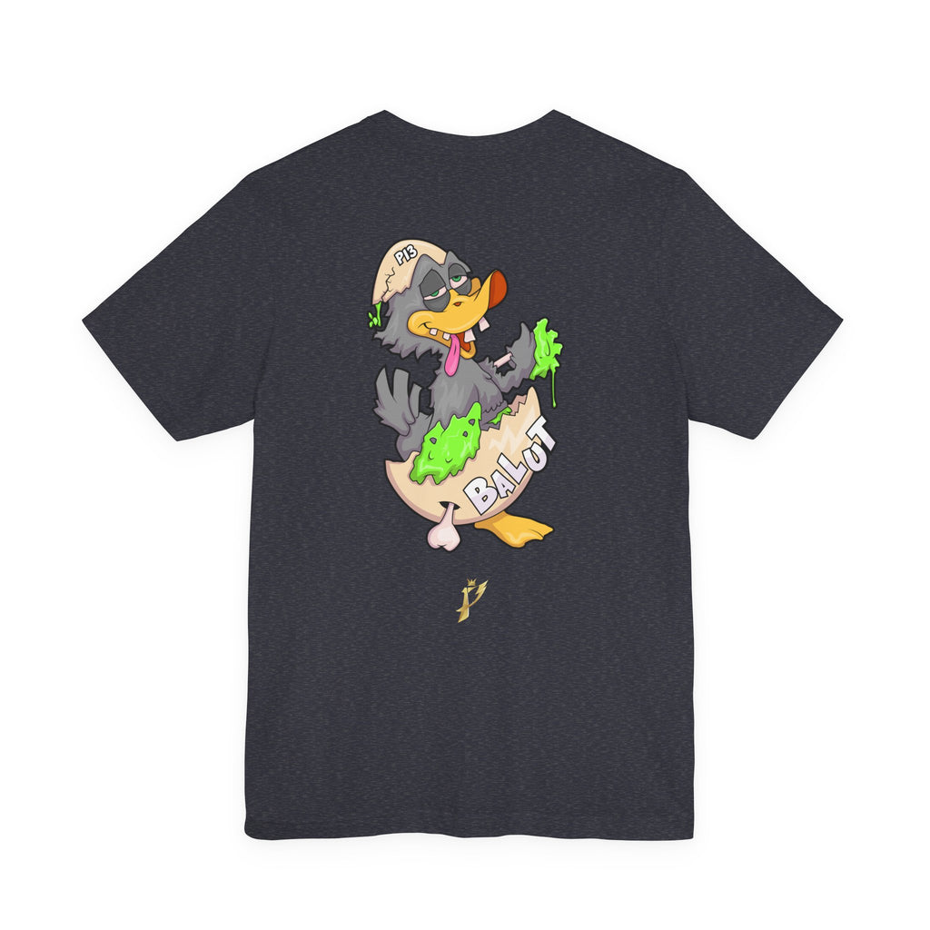 Balut Duck Graphic Tee — Cute Cartoon Egg & Duck Design