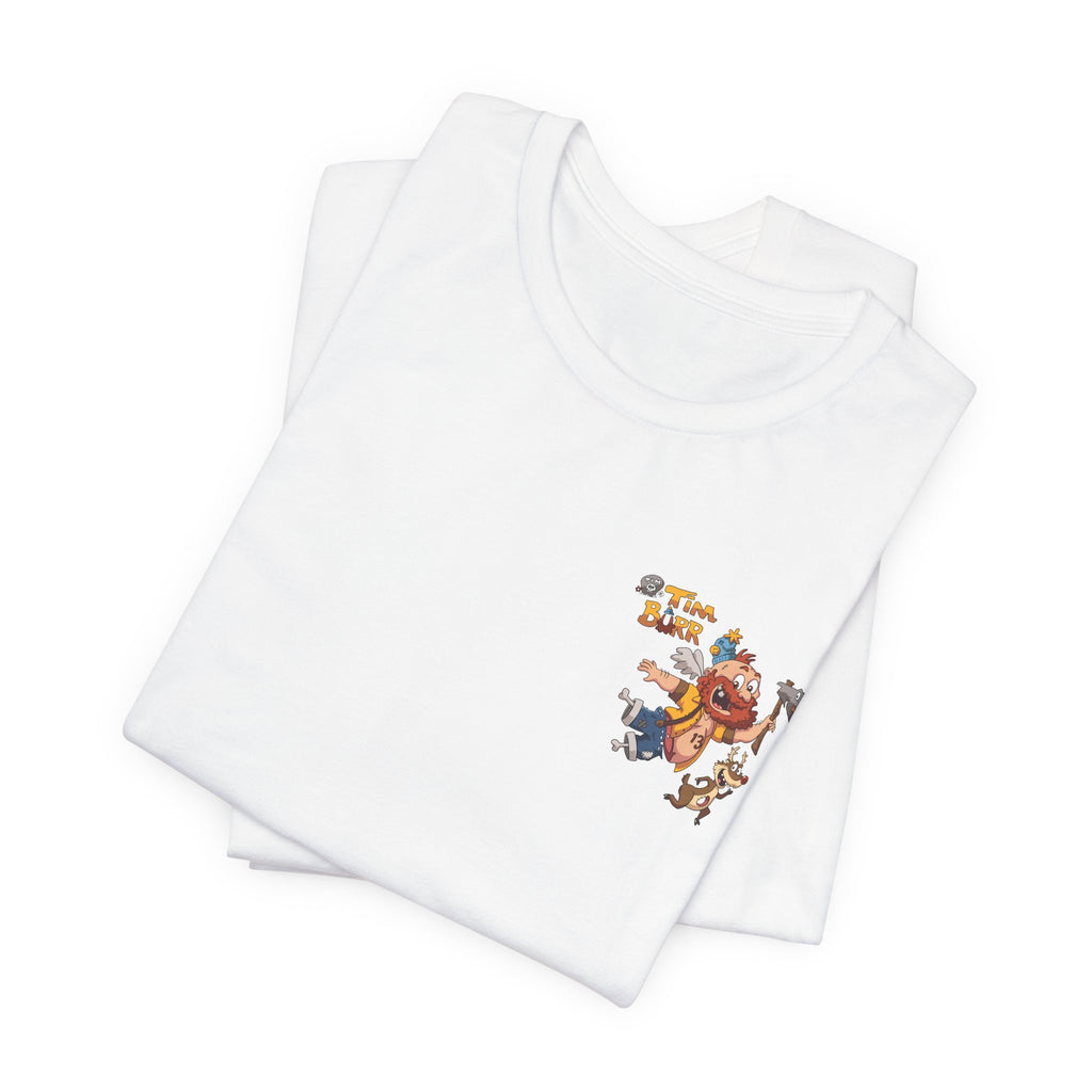 Tim Burr Graphic Tee – Lumberjack Cartoon T‑Shirt
