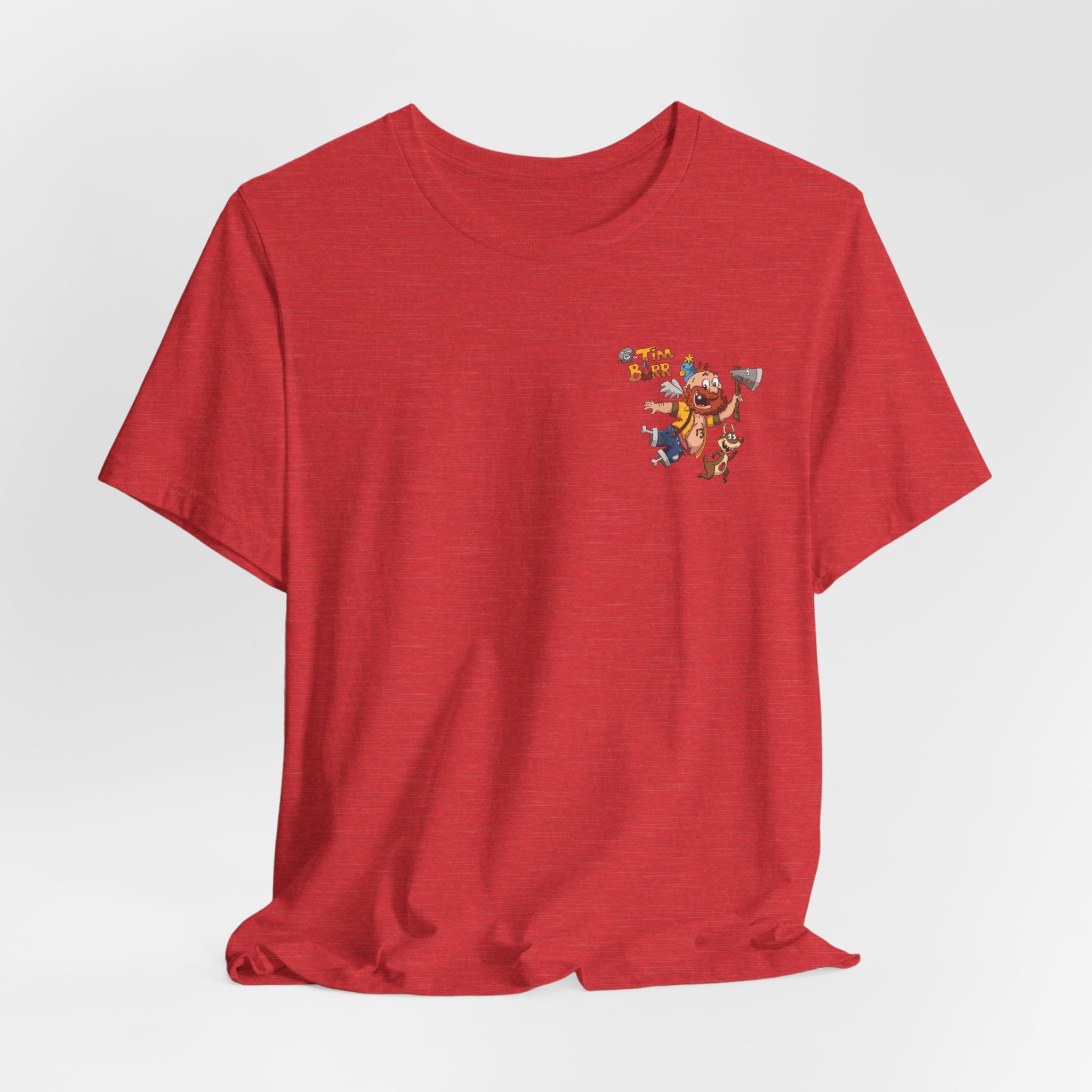 Tim Burr Graphic Tee – Lumberjack Cartoon T‑Shirt