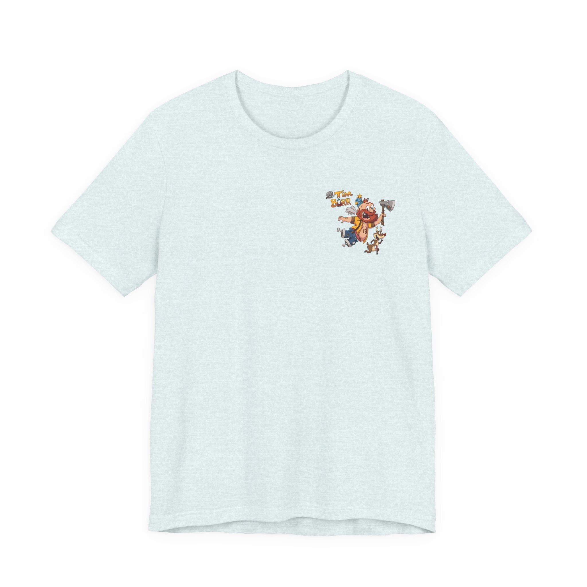 Tim Burr Graphic Tee – Lumberjack Cartoon T‑Shirt