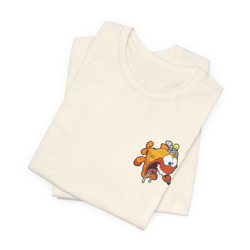 Jellyfish Attack Graphic Tee — Fun Cartoon Surfing Fish Shirt