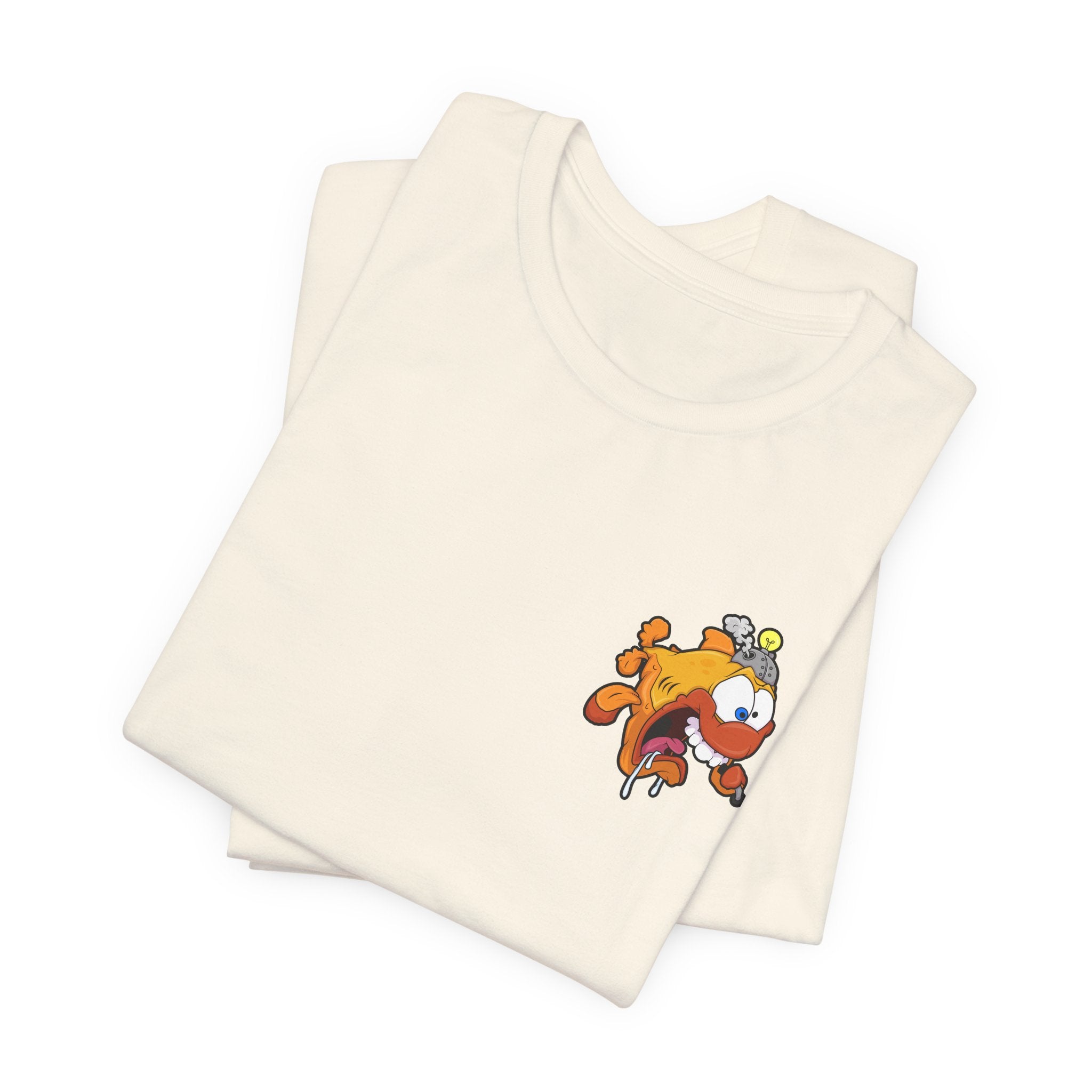 Jellyfish Attack Graphic Tee — Fun Cartoon Surfing Fish Shirt