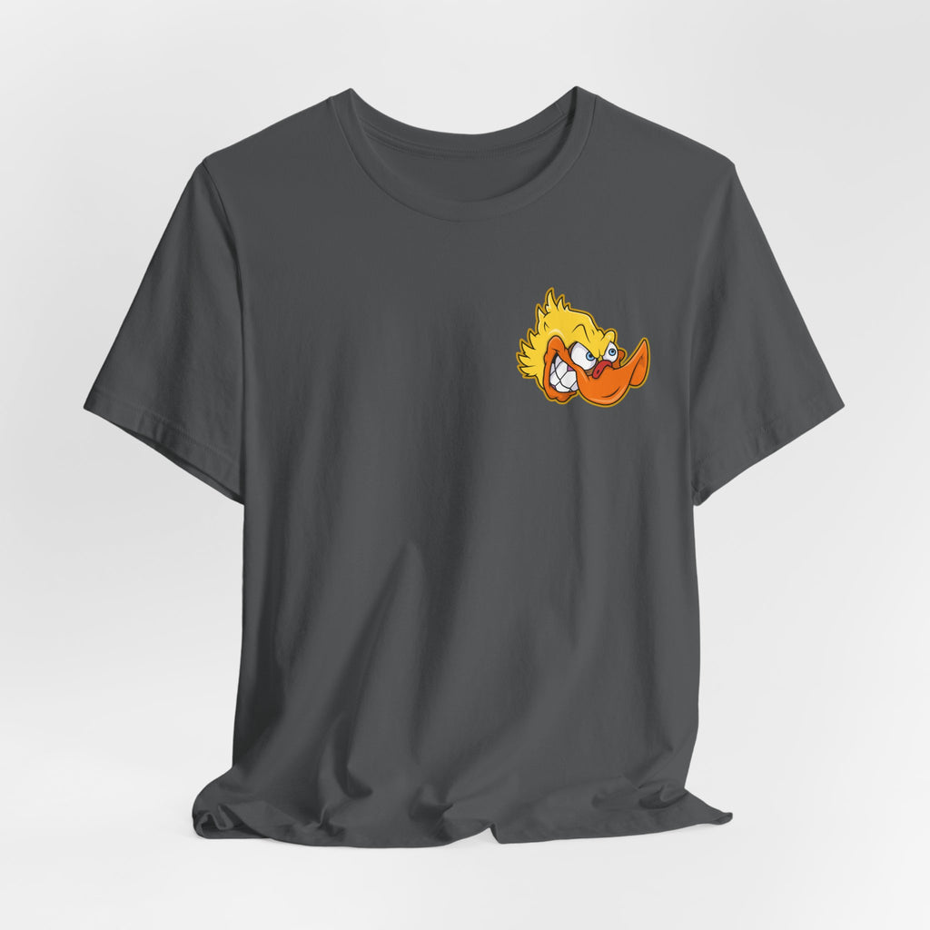 Duck Graphic Tee — Playful Retro Duck Cartoon Short Sleeve Shirt