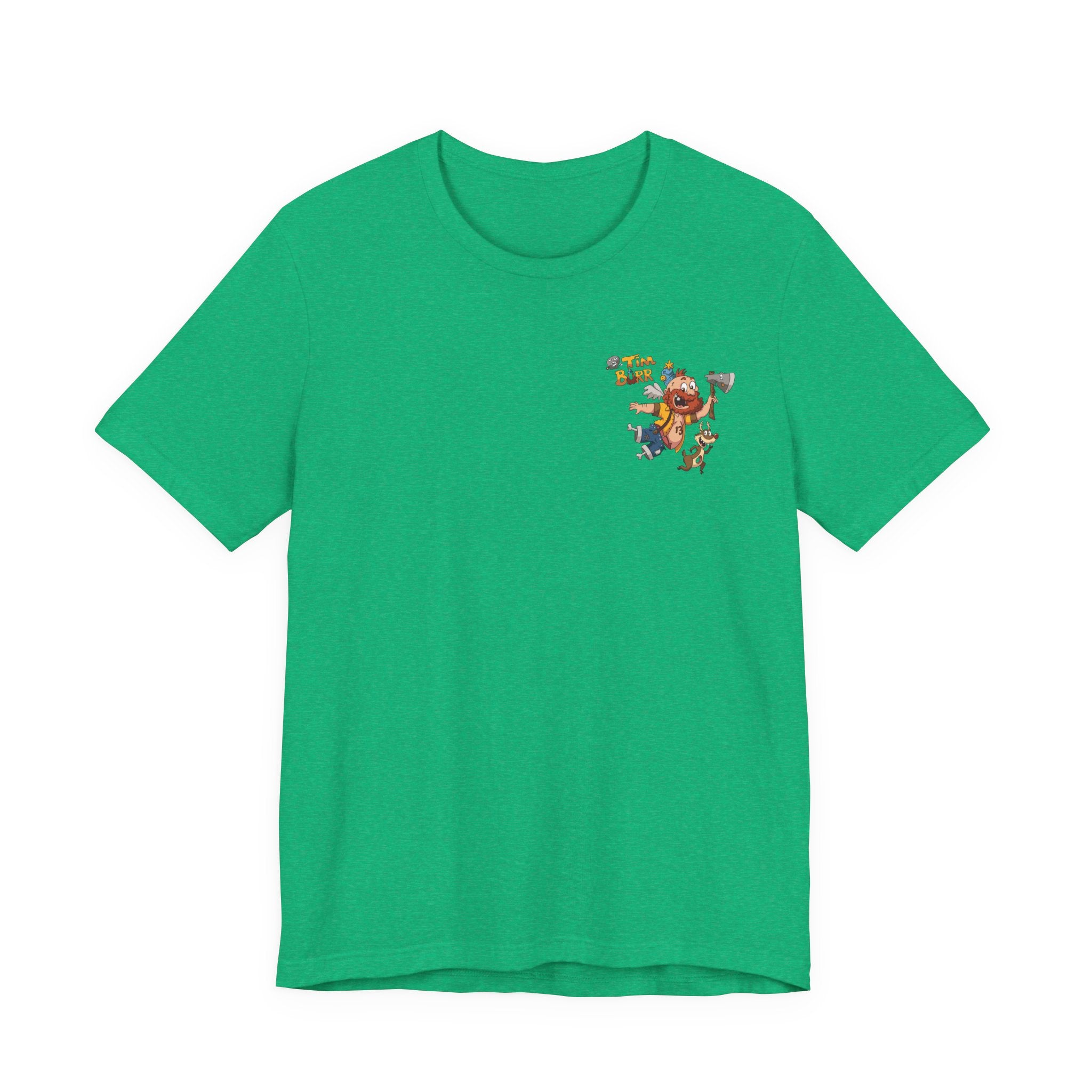 Tim Burr Graphic Tee – Lumberjack Cartoon T‑Shirt