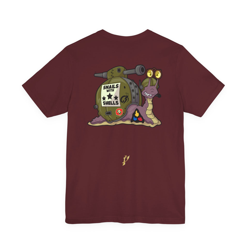 Snails With Shells Tank T-Shirt — Cute Military Snail Graphic Tee