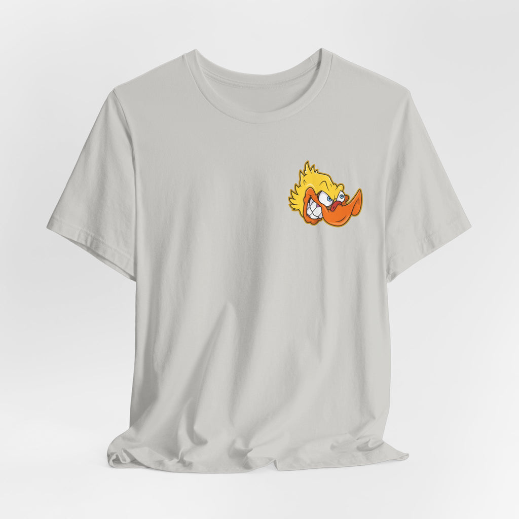 Duck Graphic Tee — Playful Retro Duck Cartoon Short Sleeve Shirt
