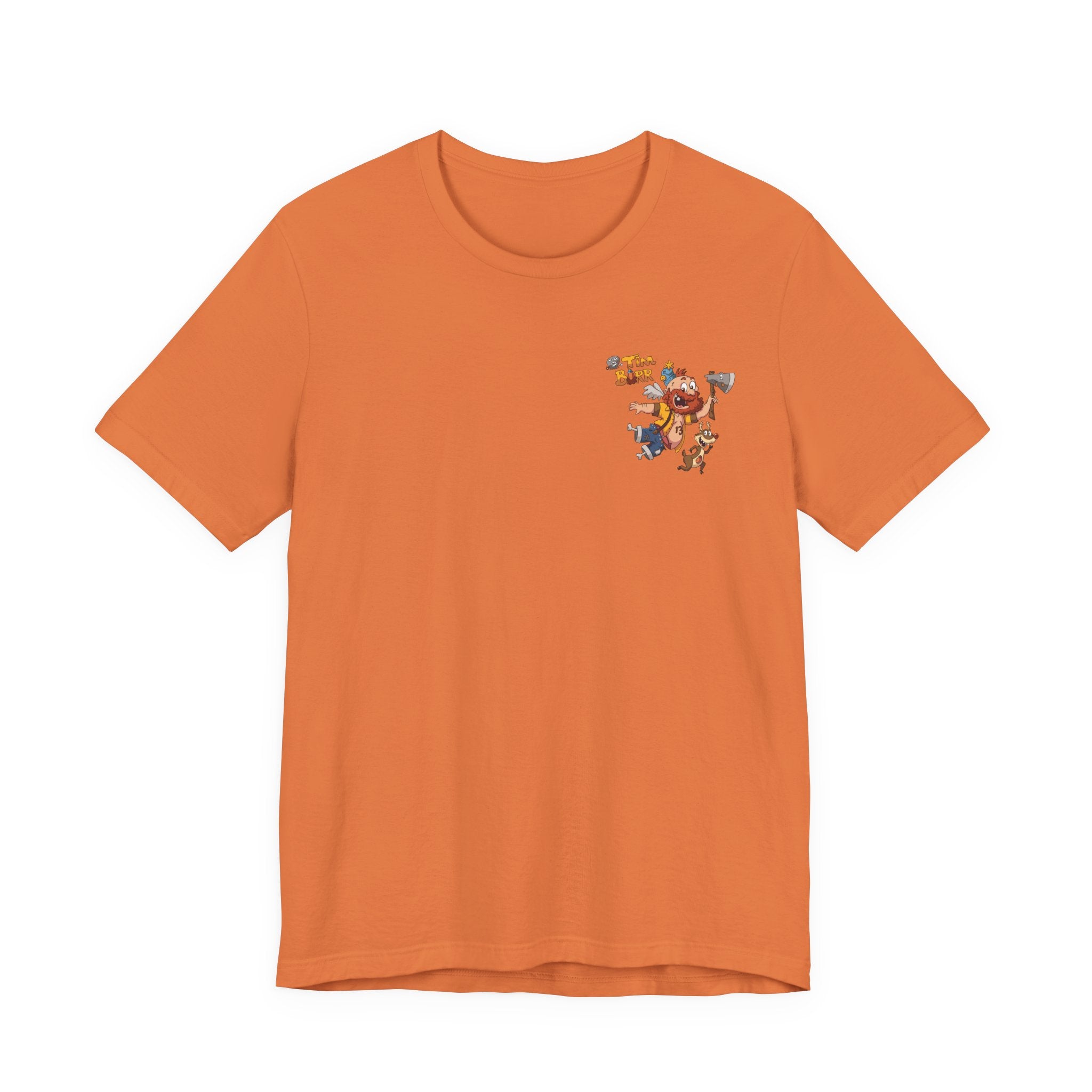 Tim Burr Graphic Tee – Lumberjack Cartoon T‑Shirt