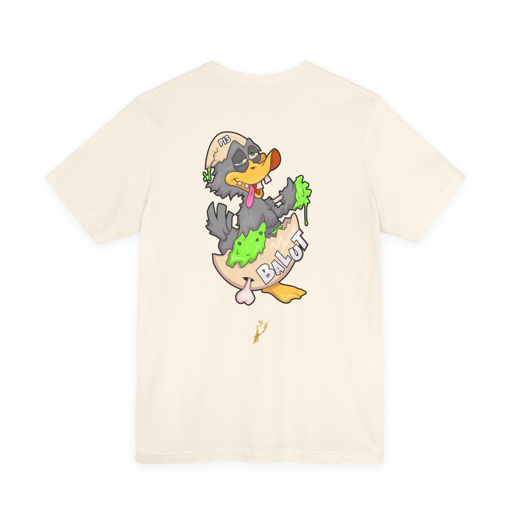 Balut Duck Graphic Tee — Cute Cartoon Egg & Duck Design