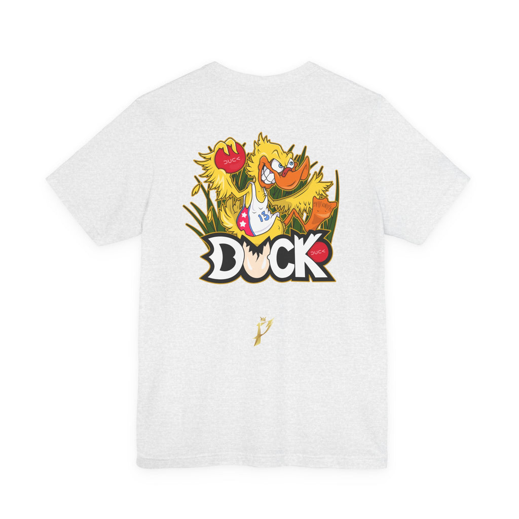 Duck Graphic Tee — Playful Retro Duck Cartoon Short Sleeve Shirt