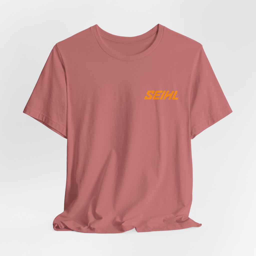 Chainsaw Seihl Cartoon Tee — 'SEIHL' Graphic Short Sleeve T-Shirt