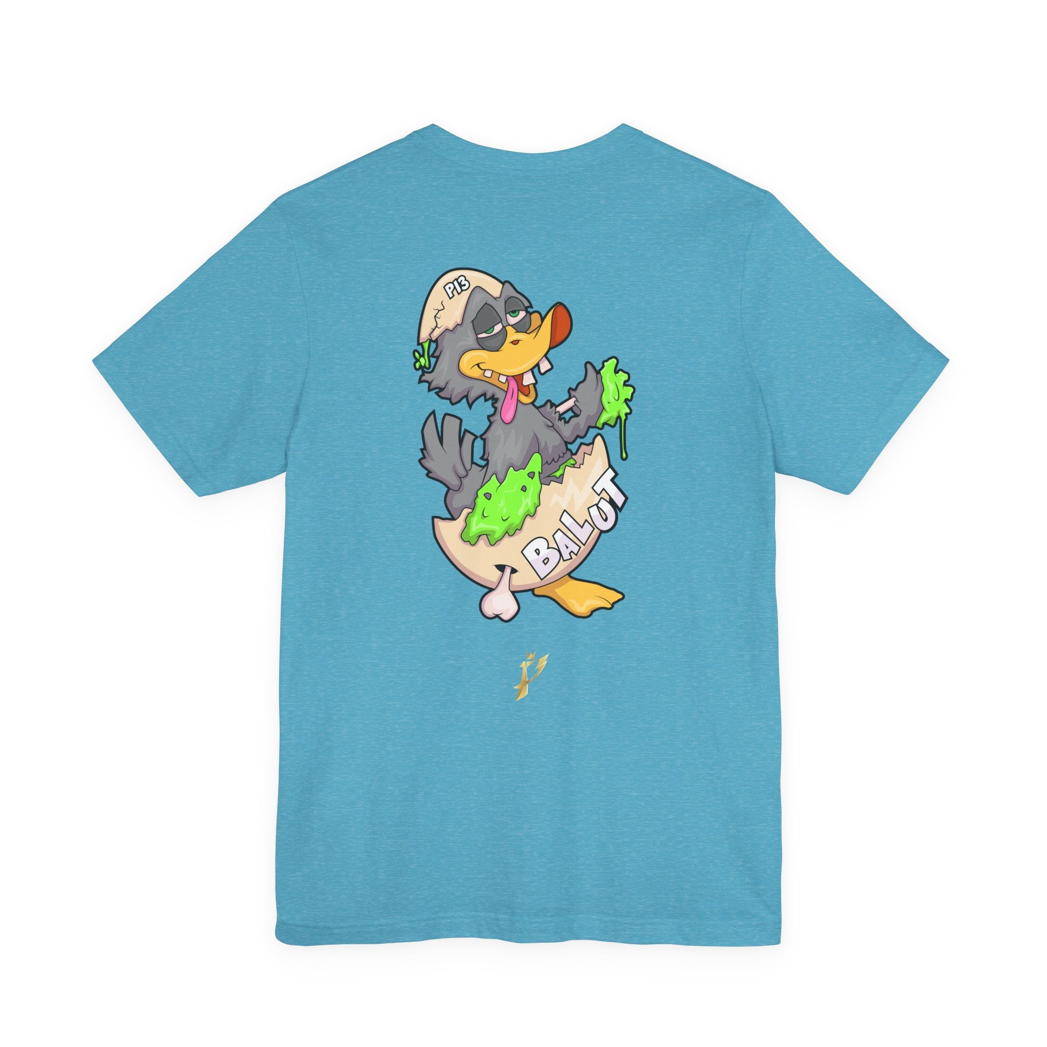 Balut Duck Graphic Tee — Cute Cartoon Egg & Duck Design