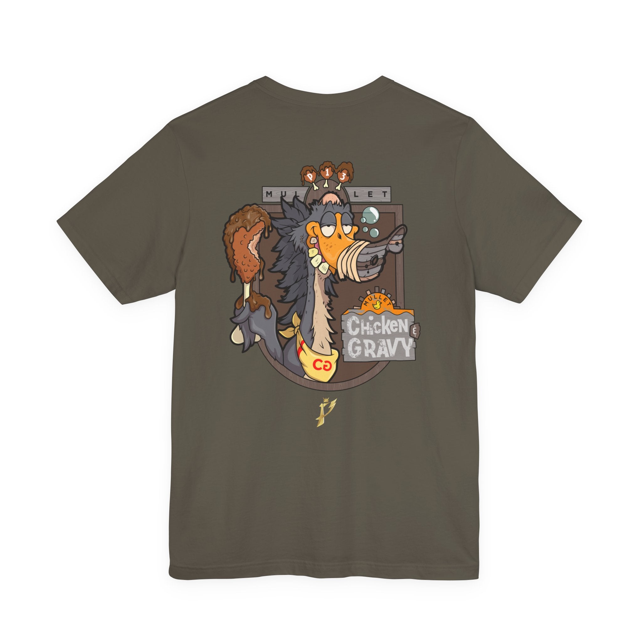 Chicken & Gravy Band Tee — Vintage Rock Music Graphic T-Shirt