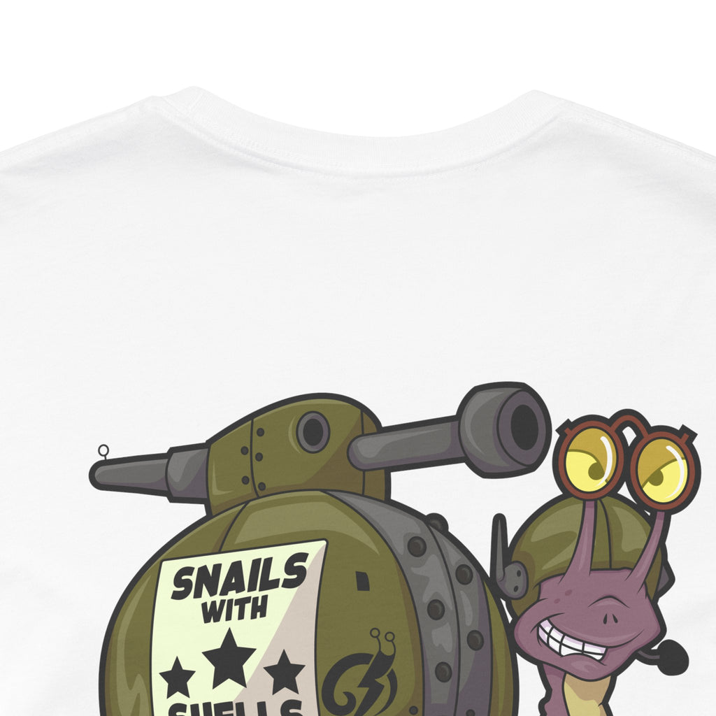 Snails With Shells Tank T-Shirt — Cute Military Snail Graphic Tee