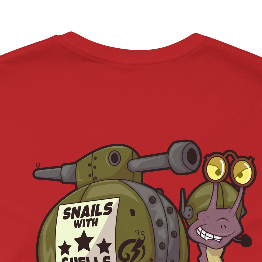 Snails With Shells Tank T-Shirt — Cute Military Snail Graphic Tee