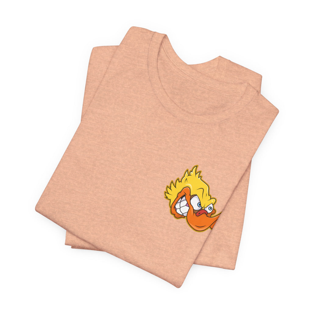 Duck Graphic Tee — Playful Retro Duck Cartoon Short Sleeve Shirt