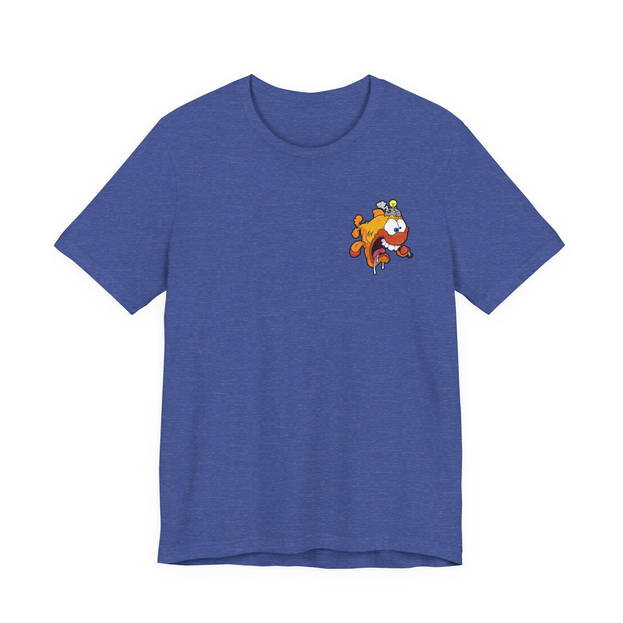 Jellyfish Attack Graphic Tee — Fun Cartoon Surfing Fish Shirt