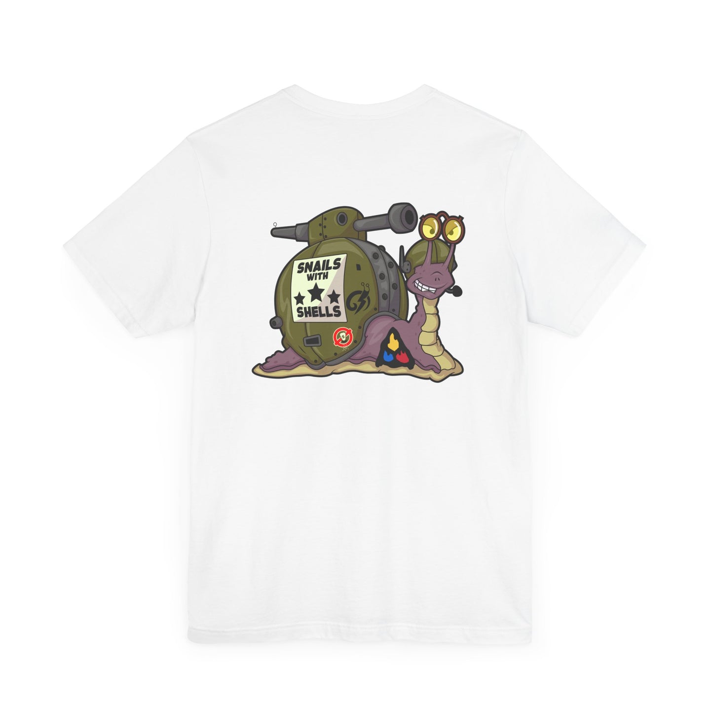 Soldier Snail w/ Logo on Front Unisex Jersey Short Sleeve Tee