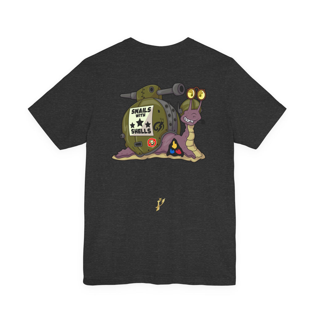 Snails With Shells Tank T-Shirt — Cute Military Snail Graphic Tee